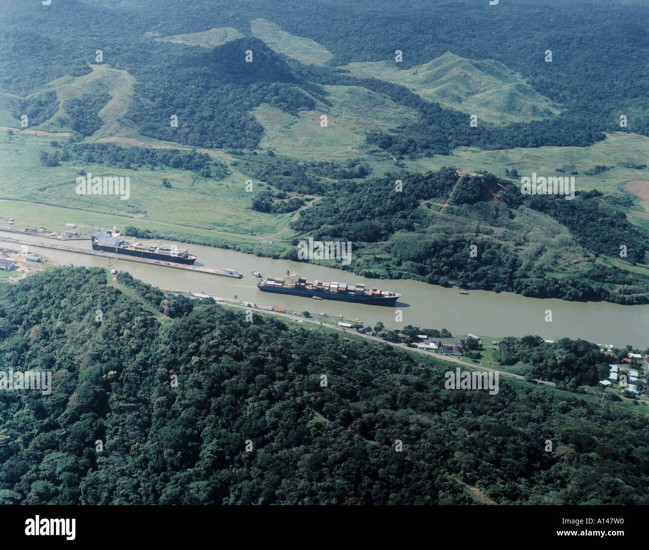 Voyage sur le Canal de Panama, République du Panama Banque D'Images