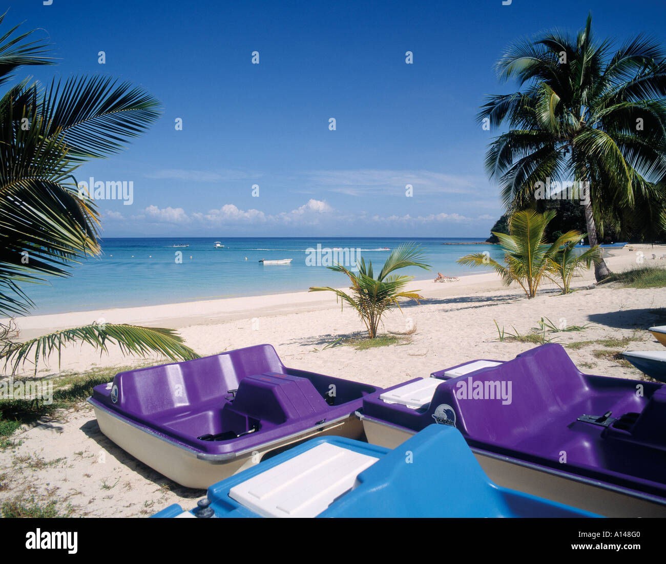 L'île de Contadora dans les Iles Pearl, République du Panama. Playa Larga. Banque D'Images