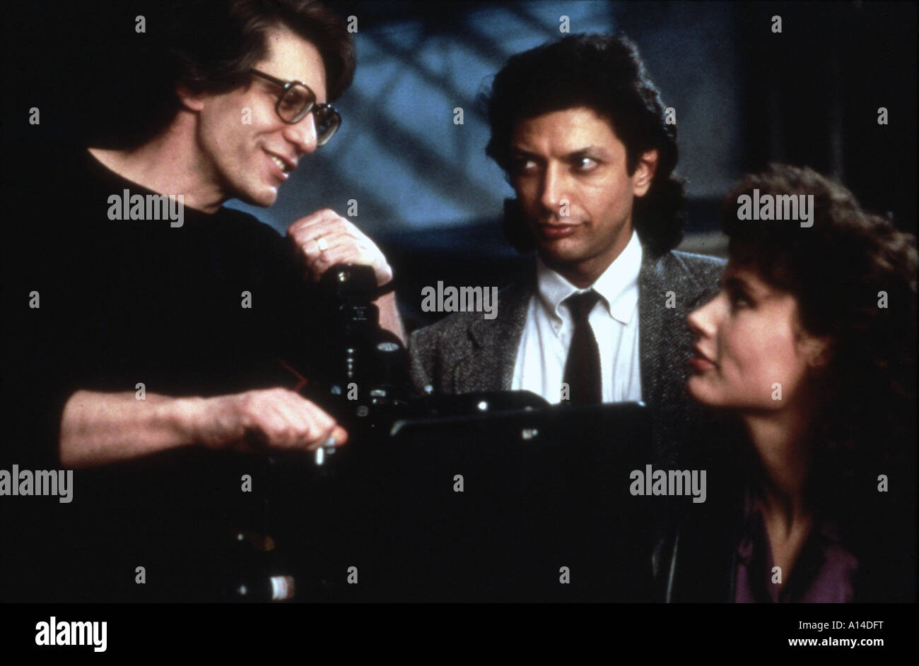 La Volée 1986 David Cronenberg Jeff Goldblum Geena Davis Shooting photo Banque D'Images