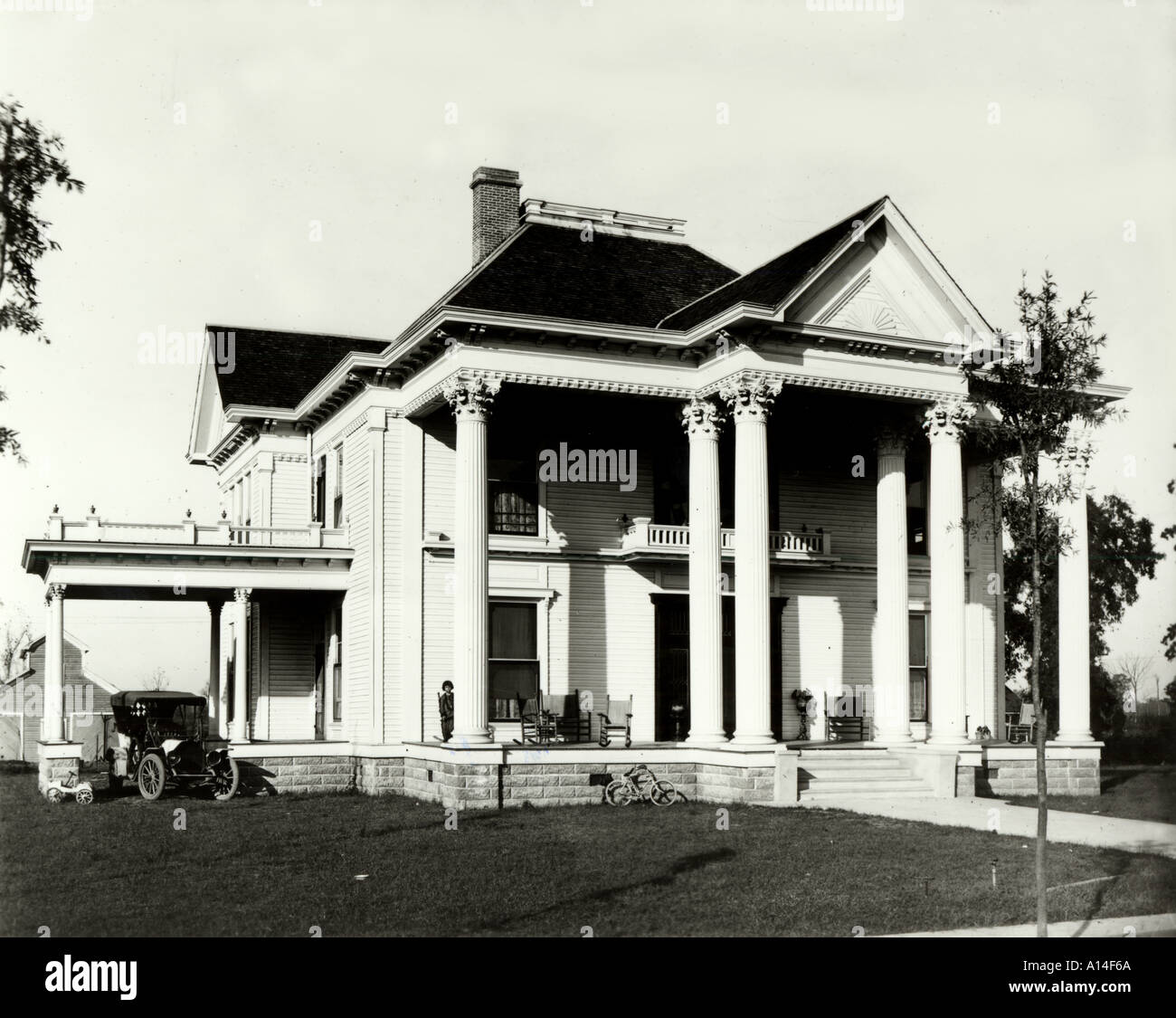 Colonial Revival Mansion Banque D'Images