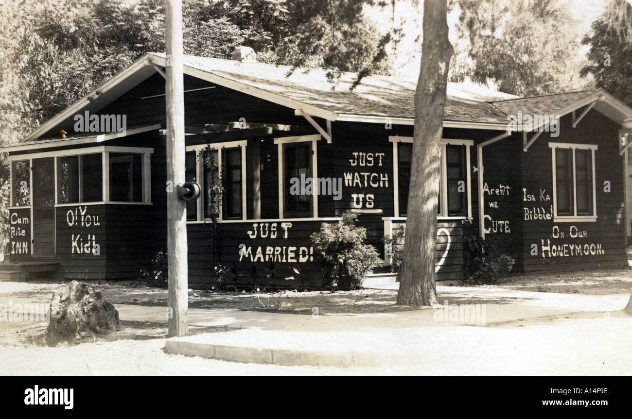 Maison juste marié Banque D'Images