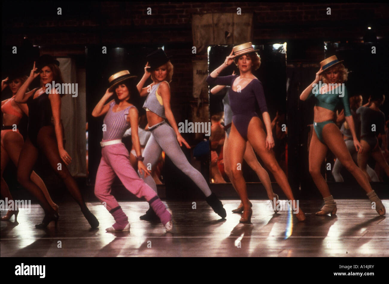 A Chorus Line 1985 Richard Attenborough Jan Gan Boyd Michelle Johnston Alyson Reed Vicki Frederick Janet Jones Banque D'Images