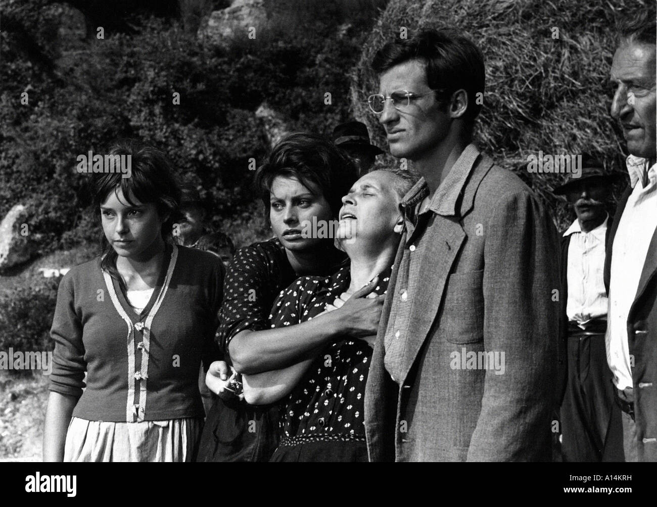 La ciociara 1961 Vittorio De Sica Sophia Loren Jean Paul Belmondo Eleonora Brown Banque D'Images