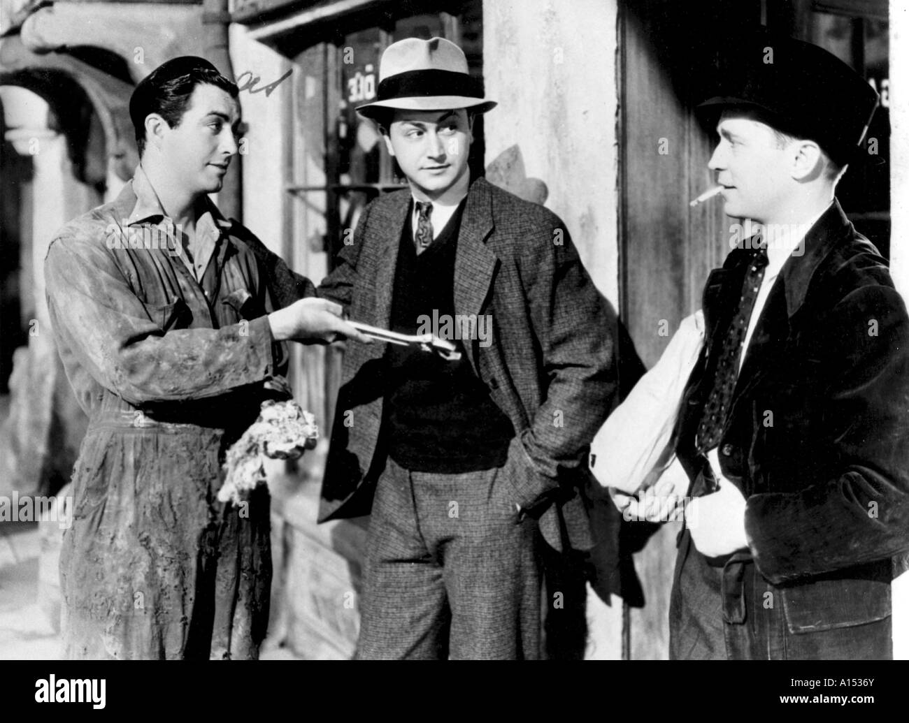 Trois camarades Année 1938 réalisateur Frank Borzage Robert Young Franchot Tone Robert Taylor basé sur le livre de Erich Maria Remarque Banque D'Images