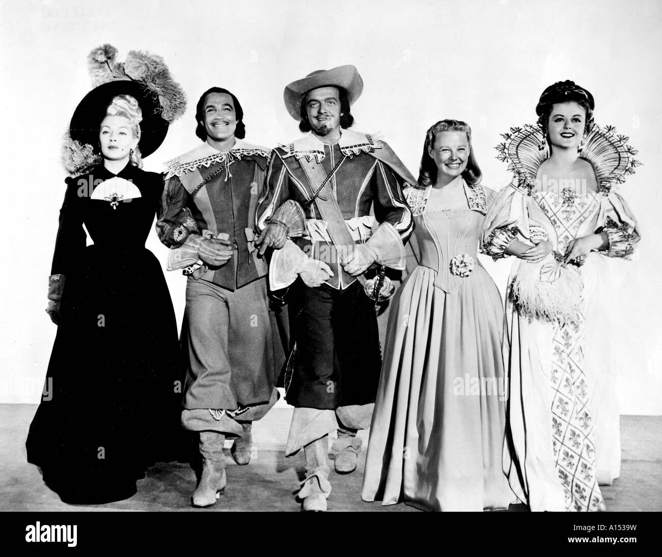 Les Trois Mousquetaires Année 1948 réalisateur George Sidney Gene Kelly, Lana Turner, Van Heflin June Allyson Angela Lansbury basé sur Banque D'Images
