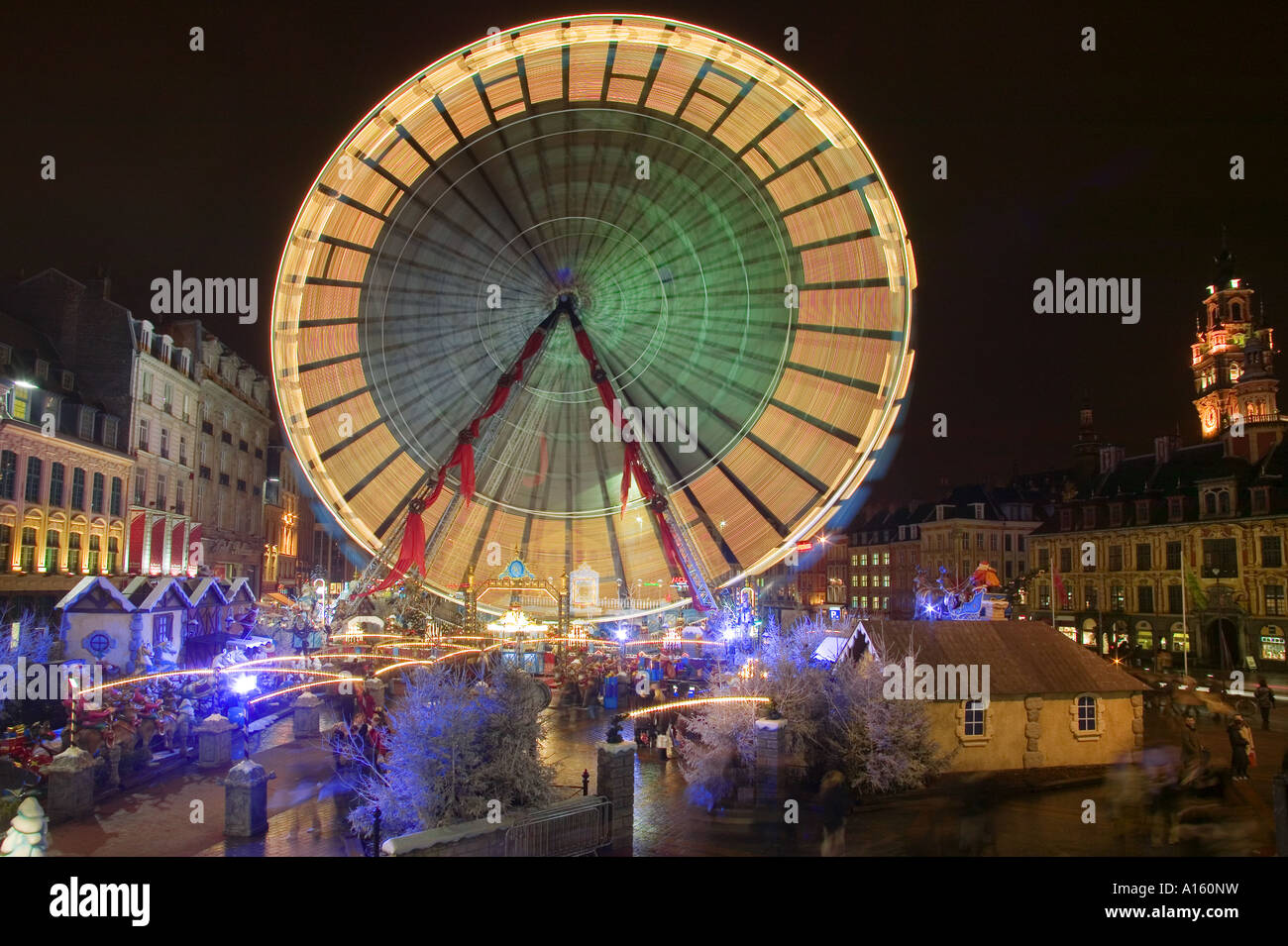 VILLAGE DE NOËL - Lille - France Banque D'Images