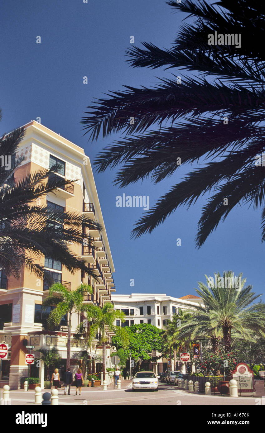 Nancy Graham Centennial Square à Clematis Street, West Palm Beach, Florida, USA Banque D'Images