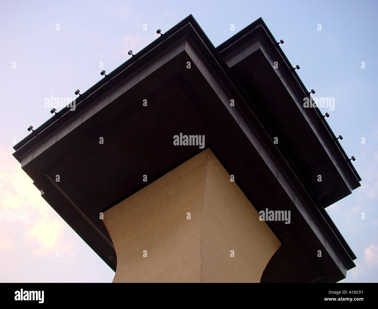 Tour de contrôle de l'air ci-dessous de Dulles Banque D'Images