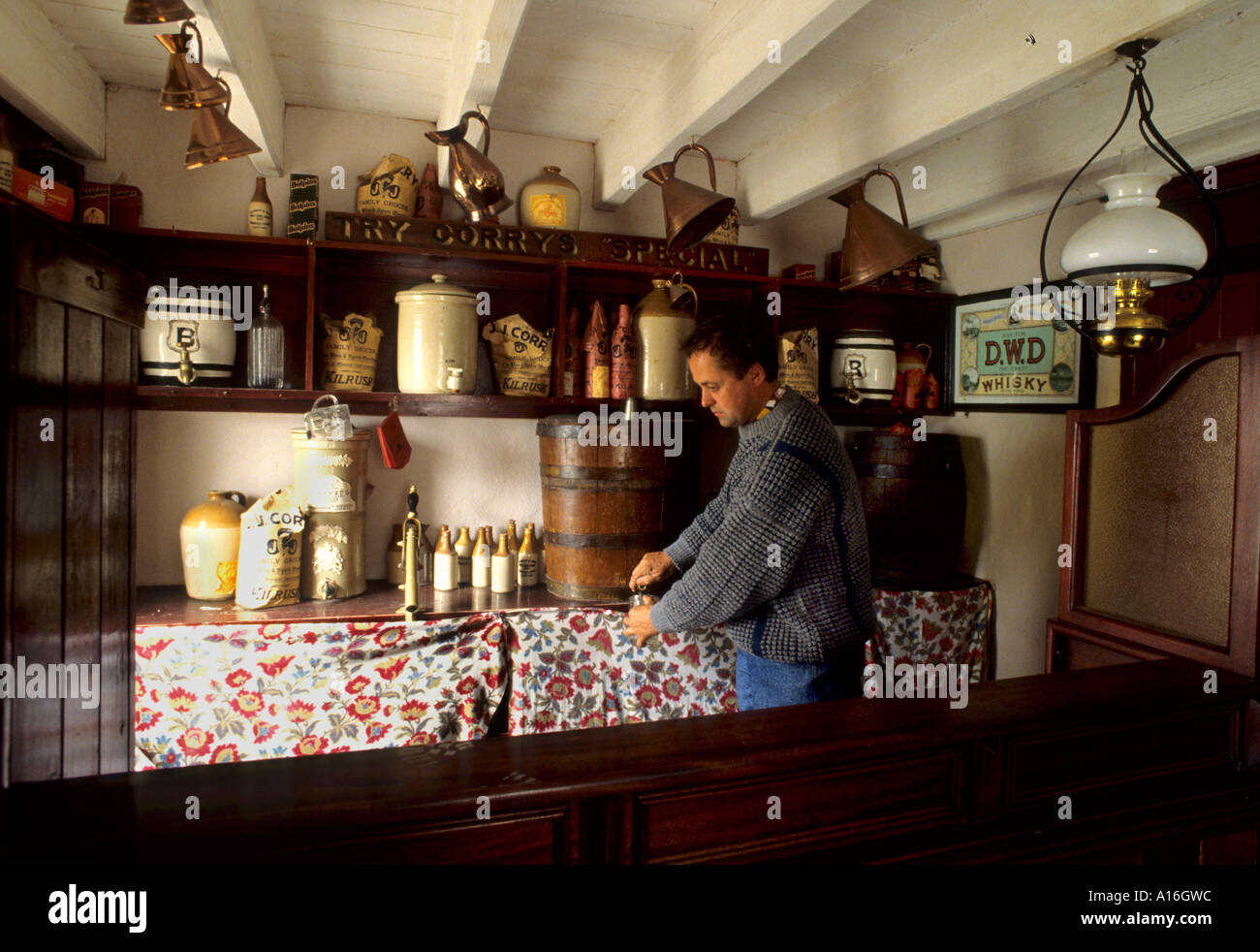Bunratty Folk Park Bar Restaurant Pub Irlandais Irlande Bière Banque D'Images