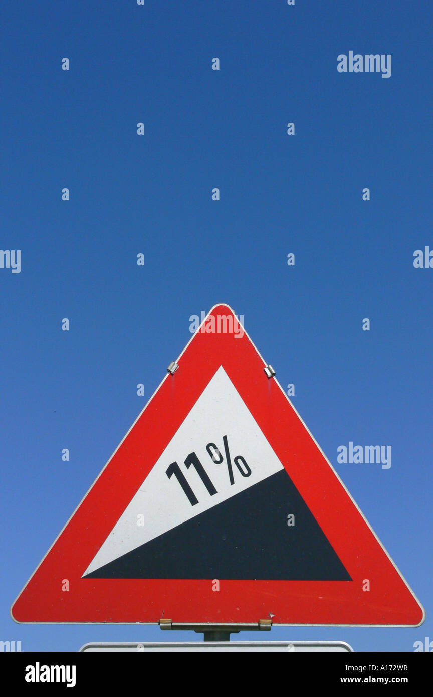 Pente raide vers le haut Banque D'Images