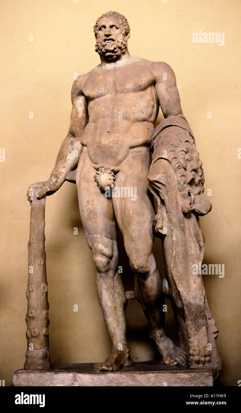 Herakles mythologique Hercules Rome Italie Romaine Banque D'Images