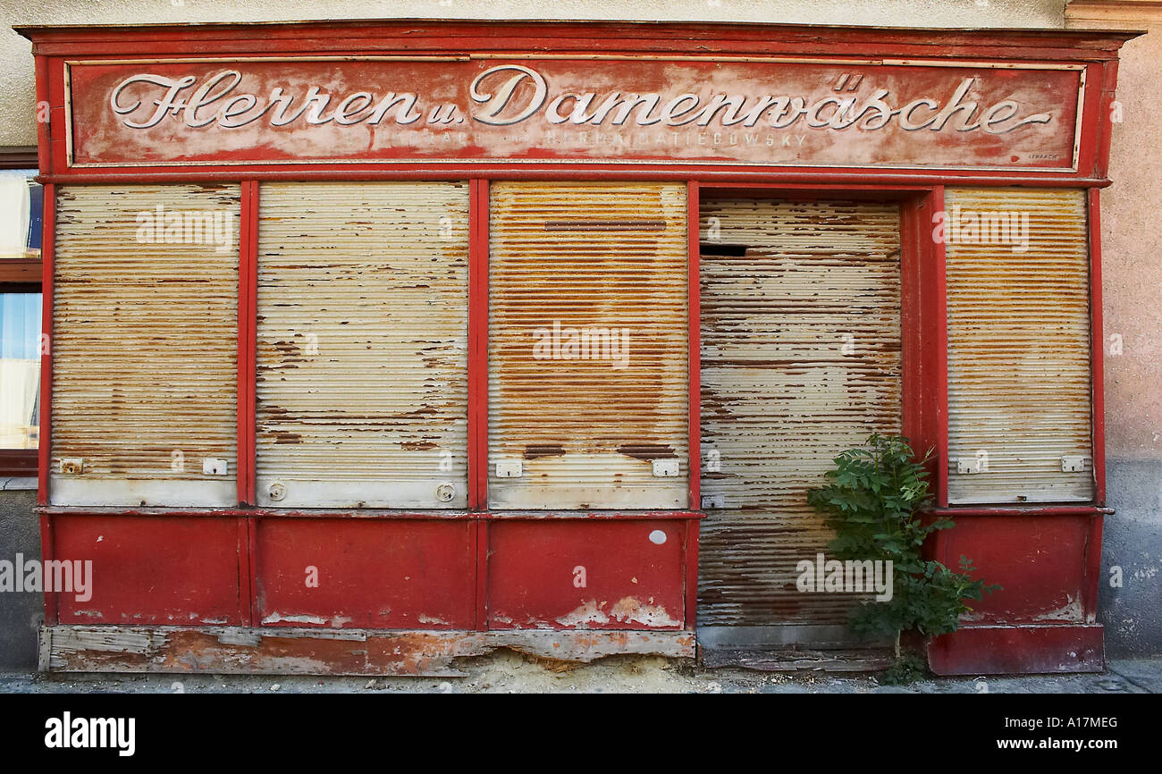 Boutique abandonné Banque D'Images