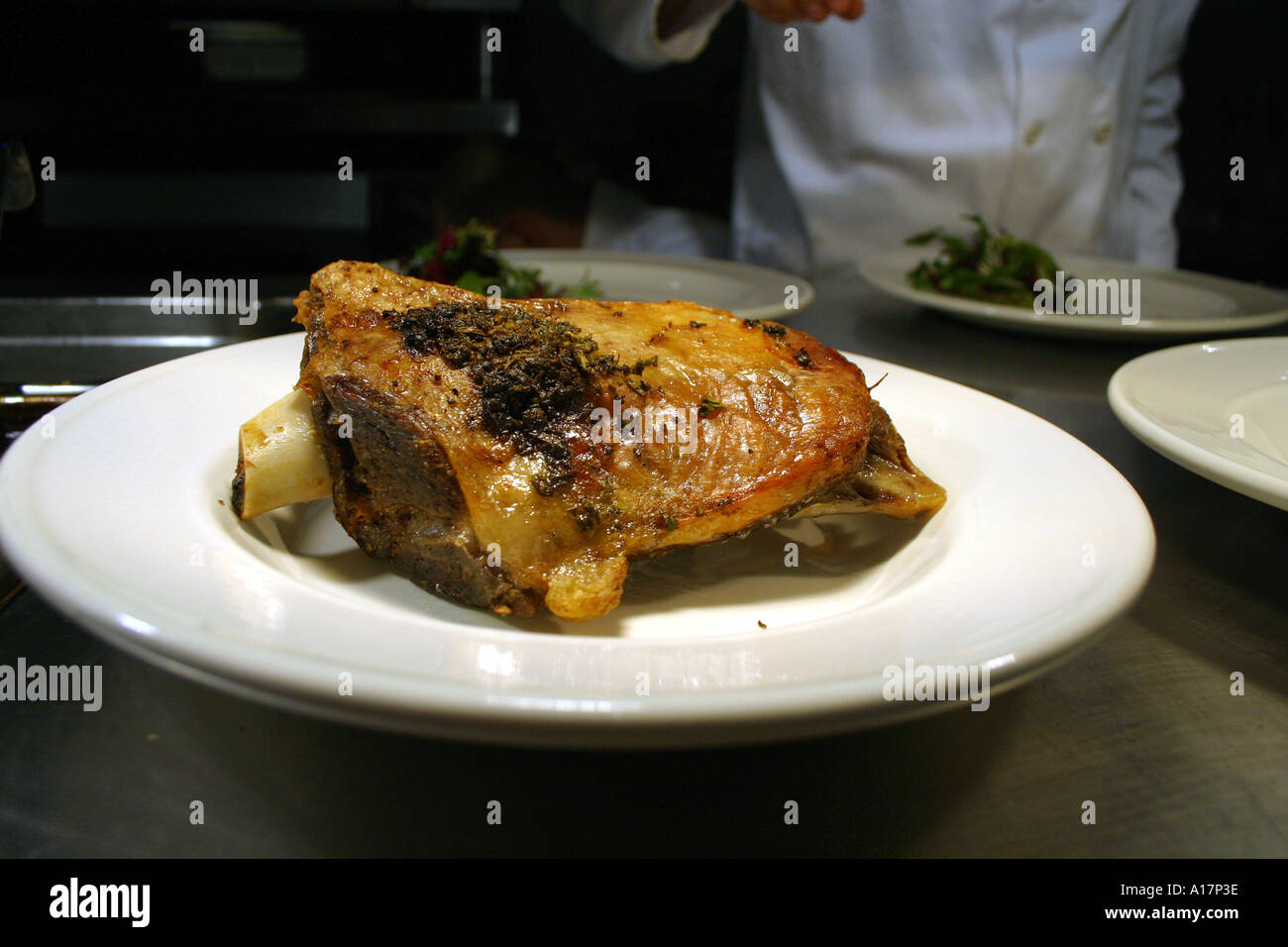 L'épaule rôti d'agneau de Nouvelle-Zélande Banque D'Images