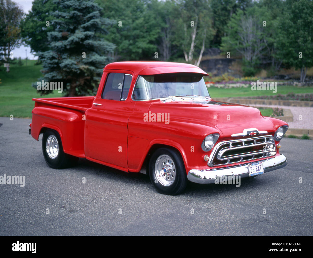1956 Chevrolet pickup truck personnalisé Banque D'Images