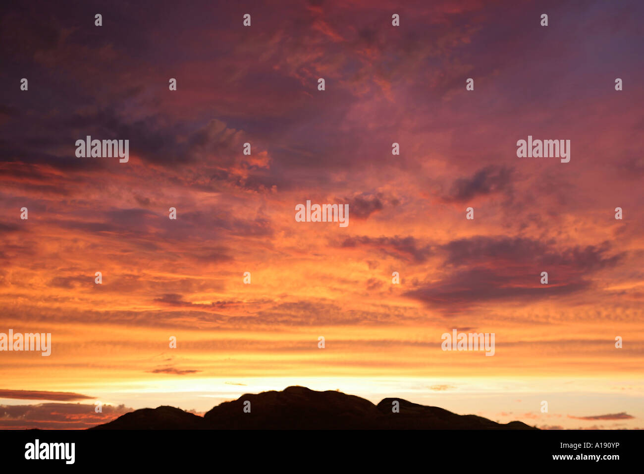 Senoran coucher du soleil du désert près de Phoenix en Arizona, USA Banque D'Images