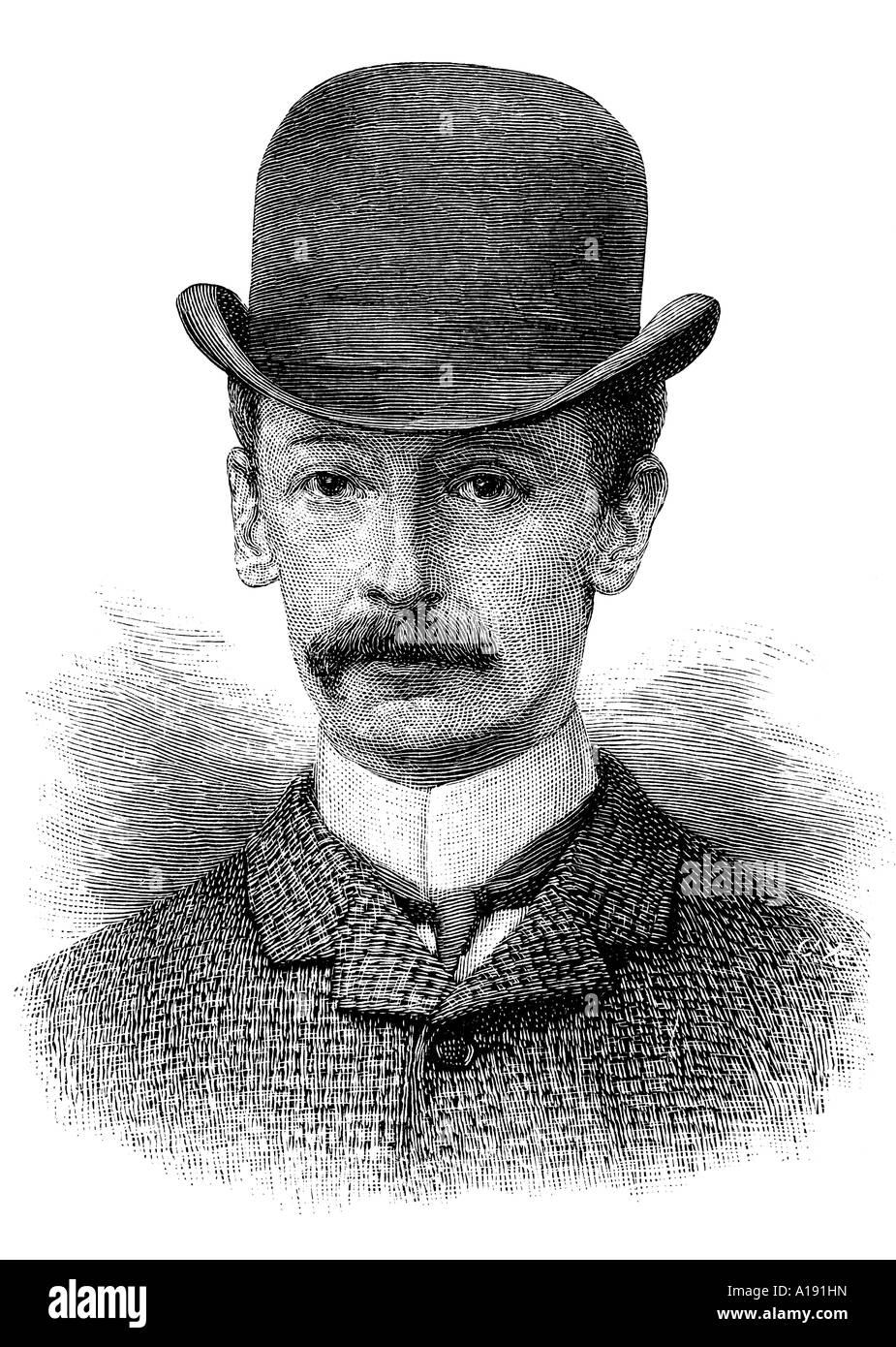 Gravure de la romancière anglaise du 19e siècle William Edward Norris Banque D'Images