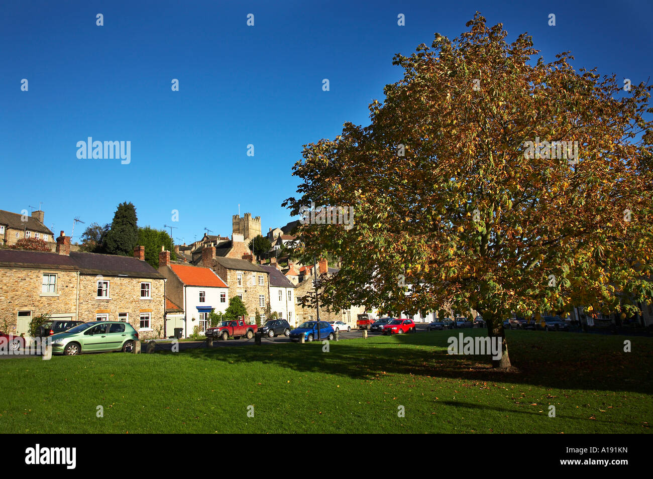 Le Green Richmond North Yorkshire Angleterre Banque D'Images