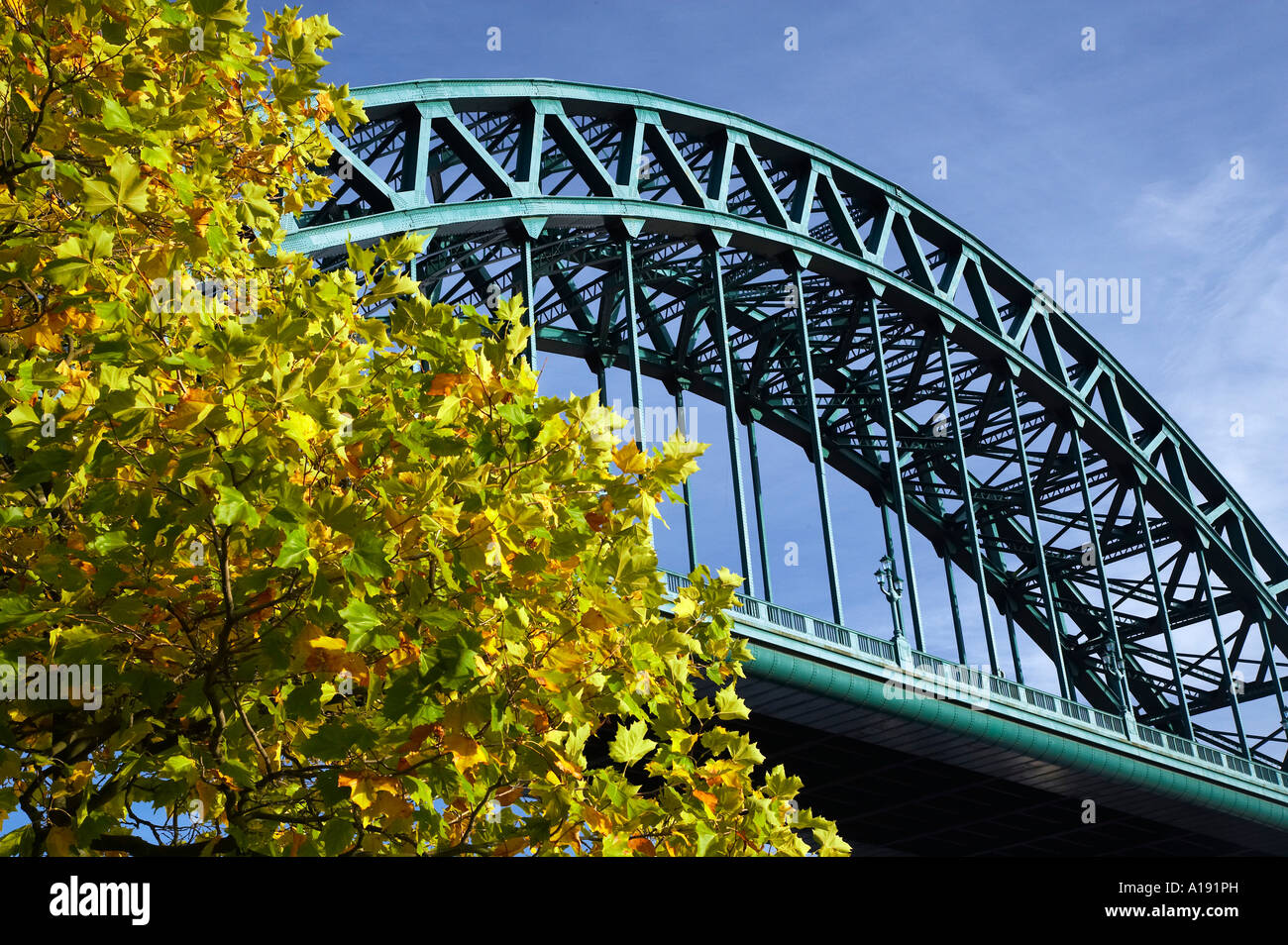 Automne Pont Tyne Newcastle-upon-Tyne Banque D'Images