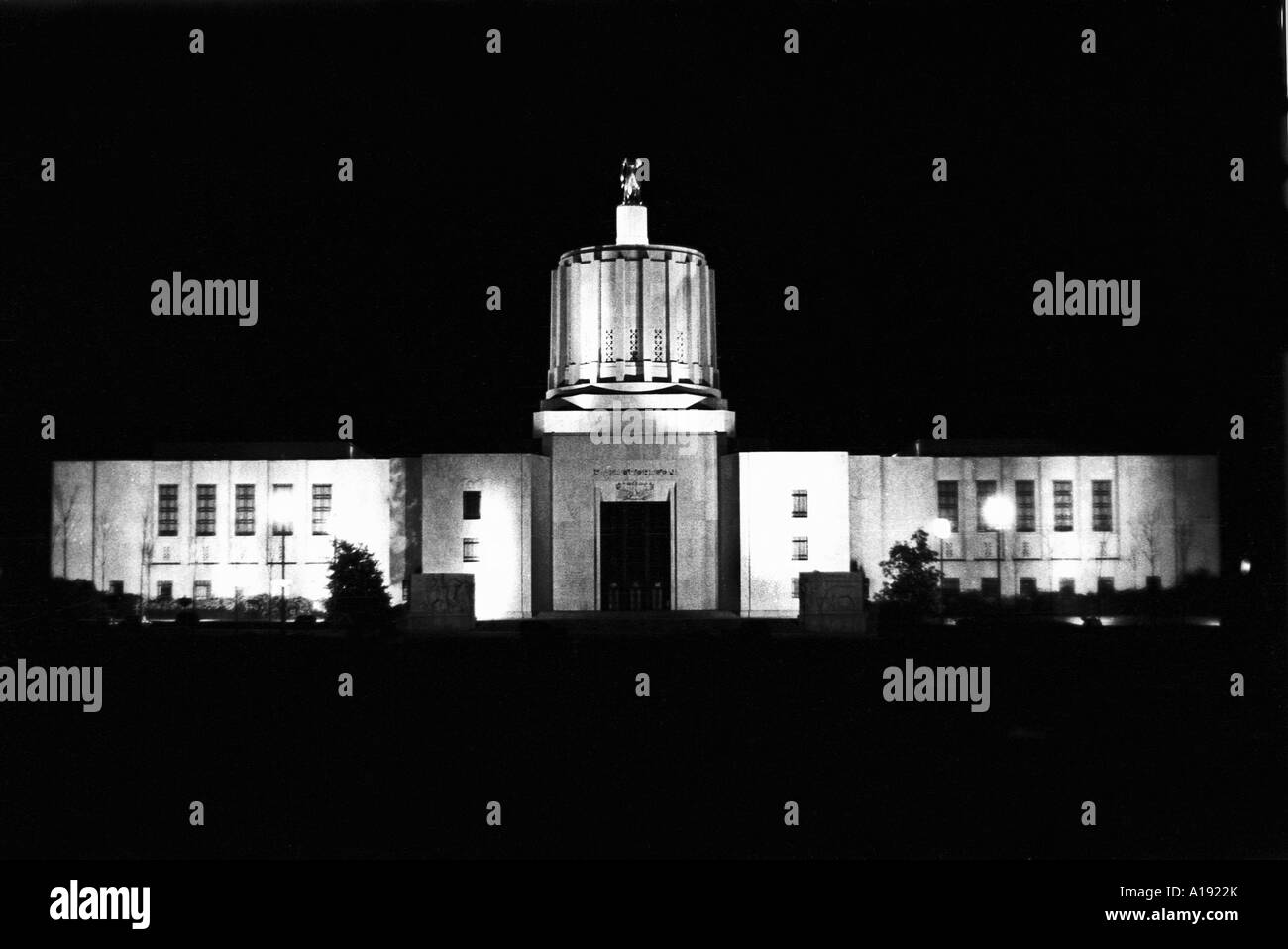 Bâtiment de la capitale de l'état de l'Oregon Banque D'Images