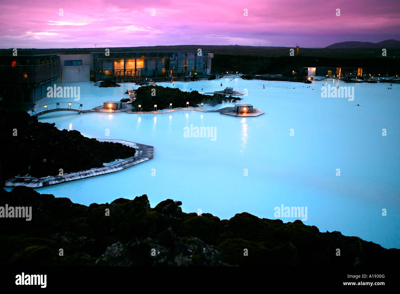 Les ressorts thermiques Reykjavik Islande Blue Lagoon Banque D'Images