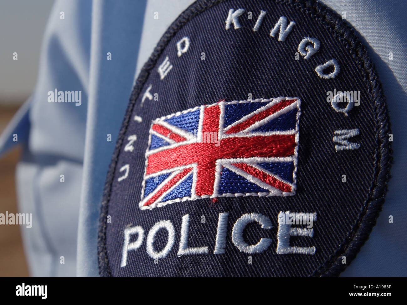 Patch du Royaume-Uni sur les droits de la Police internationale Banque D'Images