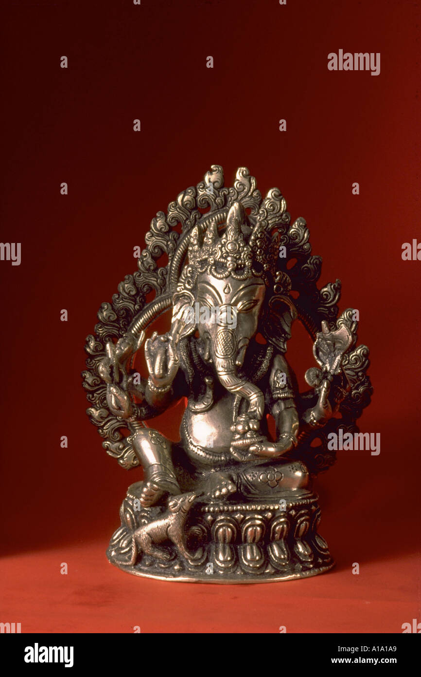 Statue symbolisant le dieu Ganesh Inde Banque D'Images