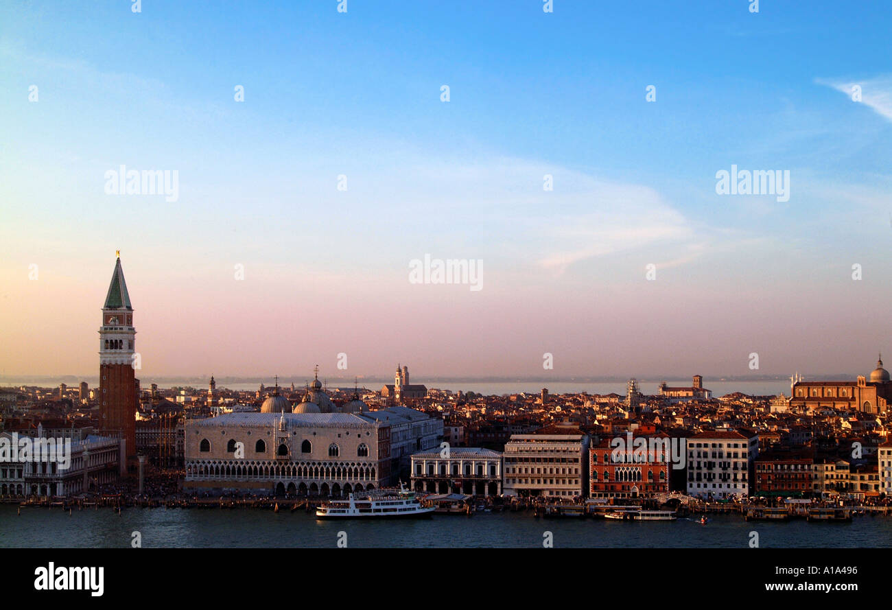 Coucher de soleil sur Venise Banque D'Images