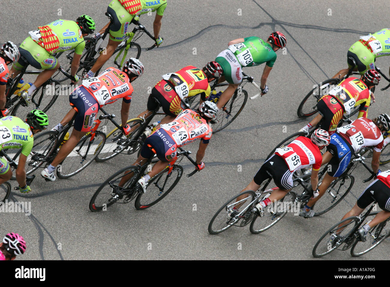 Course cycliste Banque D'Images