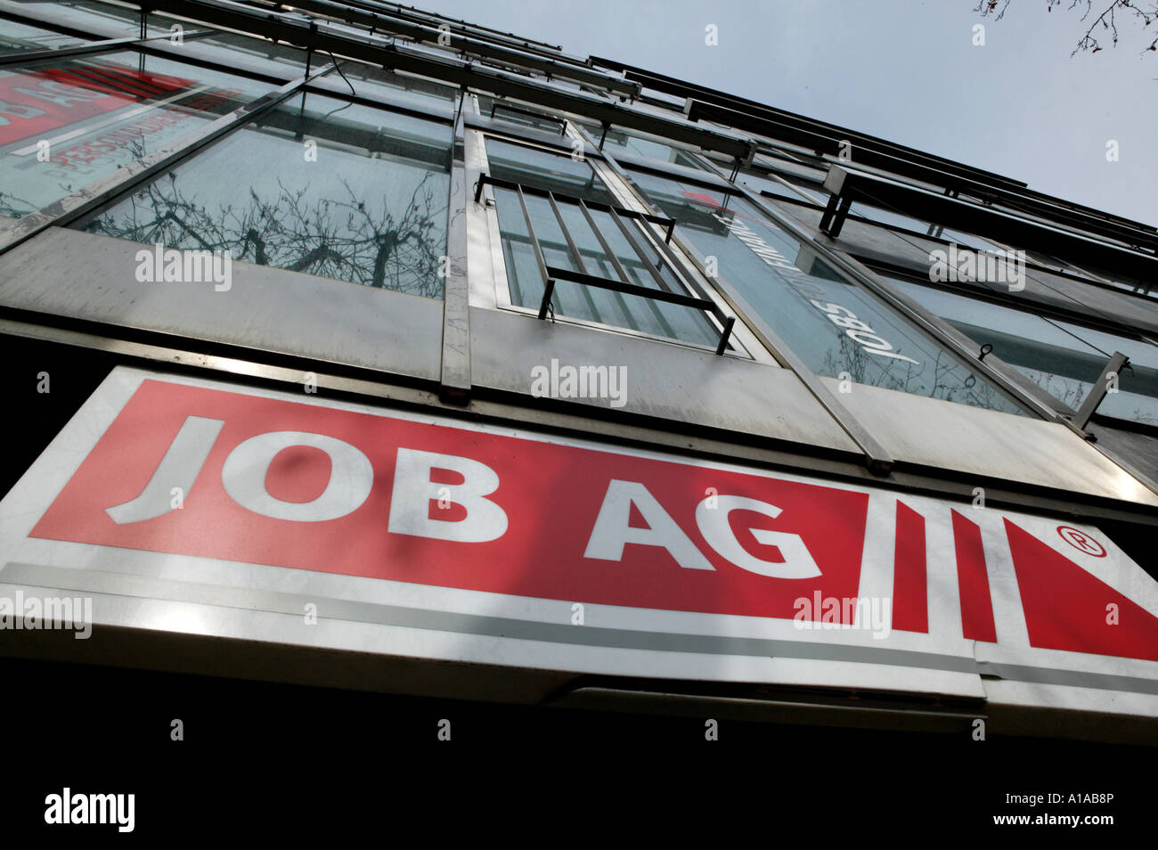 Job AG dans la Schlossstrasse, Stuttgart, Bade-Wurtemberg, Allemagne Banque D'Images