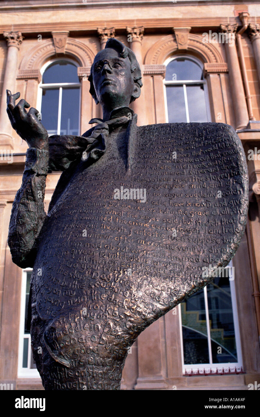 W B Yeats Sligo Irlande sculpture Banque D'Images