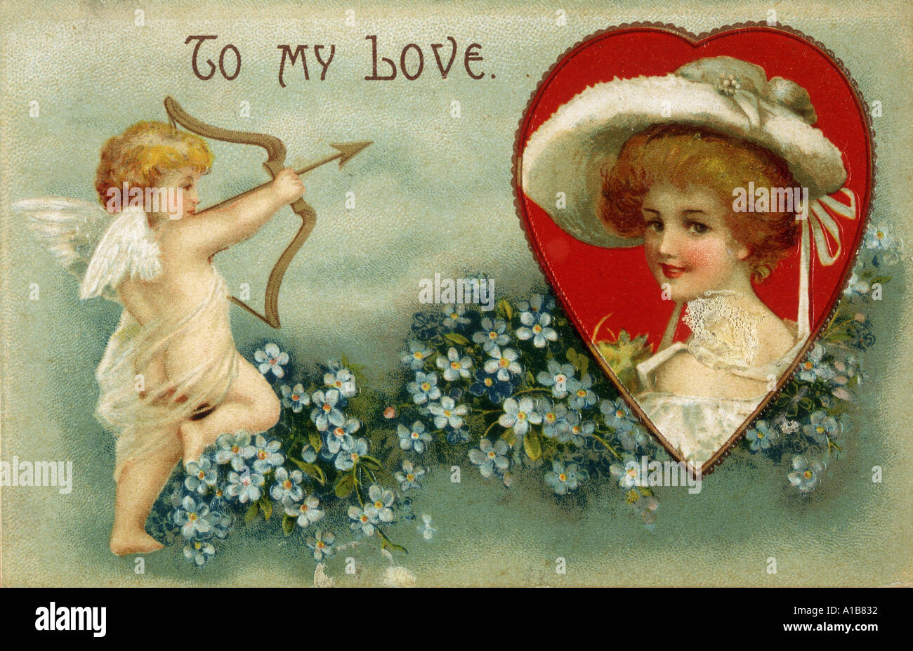 Carte de la Saint-Valentin Banque D'Images