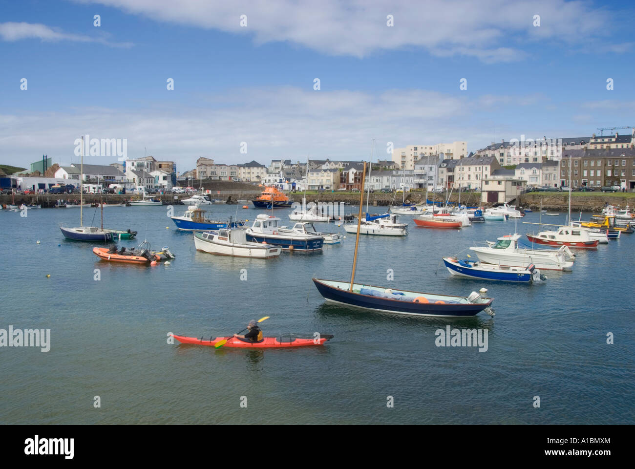 L'Irlande du Nord Port de Portrush kayak Banque D'Images