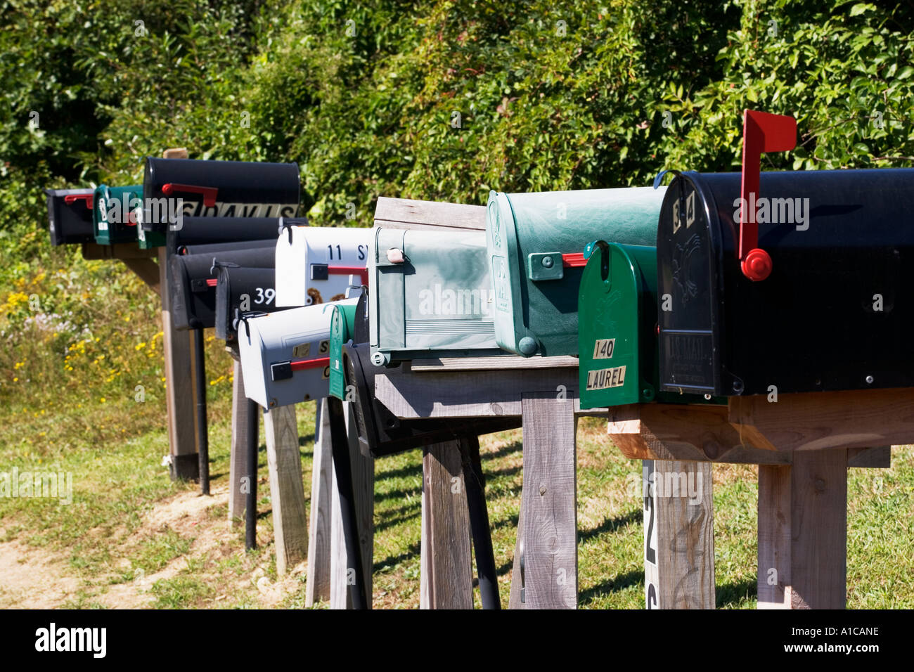 BOÎTES AUX LETTRES Banque D'Images