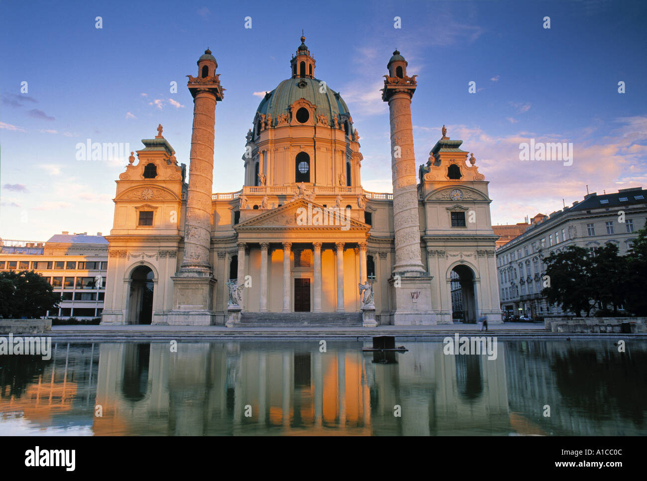 L'église St ?Charles, Karlsplatz, Vienne, Autriche Banque D'Images