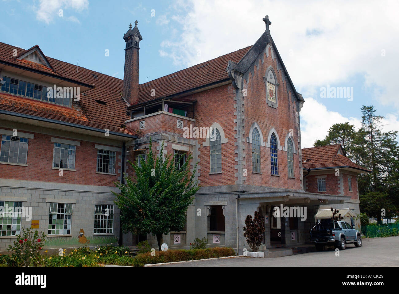 S K Convent School ancien hôpital militaire britannique Tanah Rata Cameron Highlands Malaisie Banque D'Images