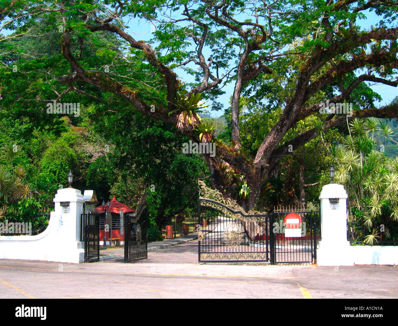 Portes de Botanic Garden Penang Malaisie Banque D'Images