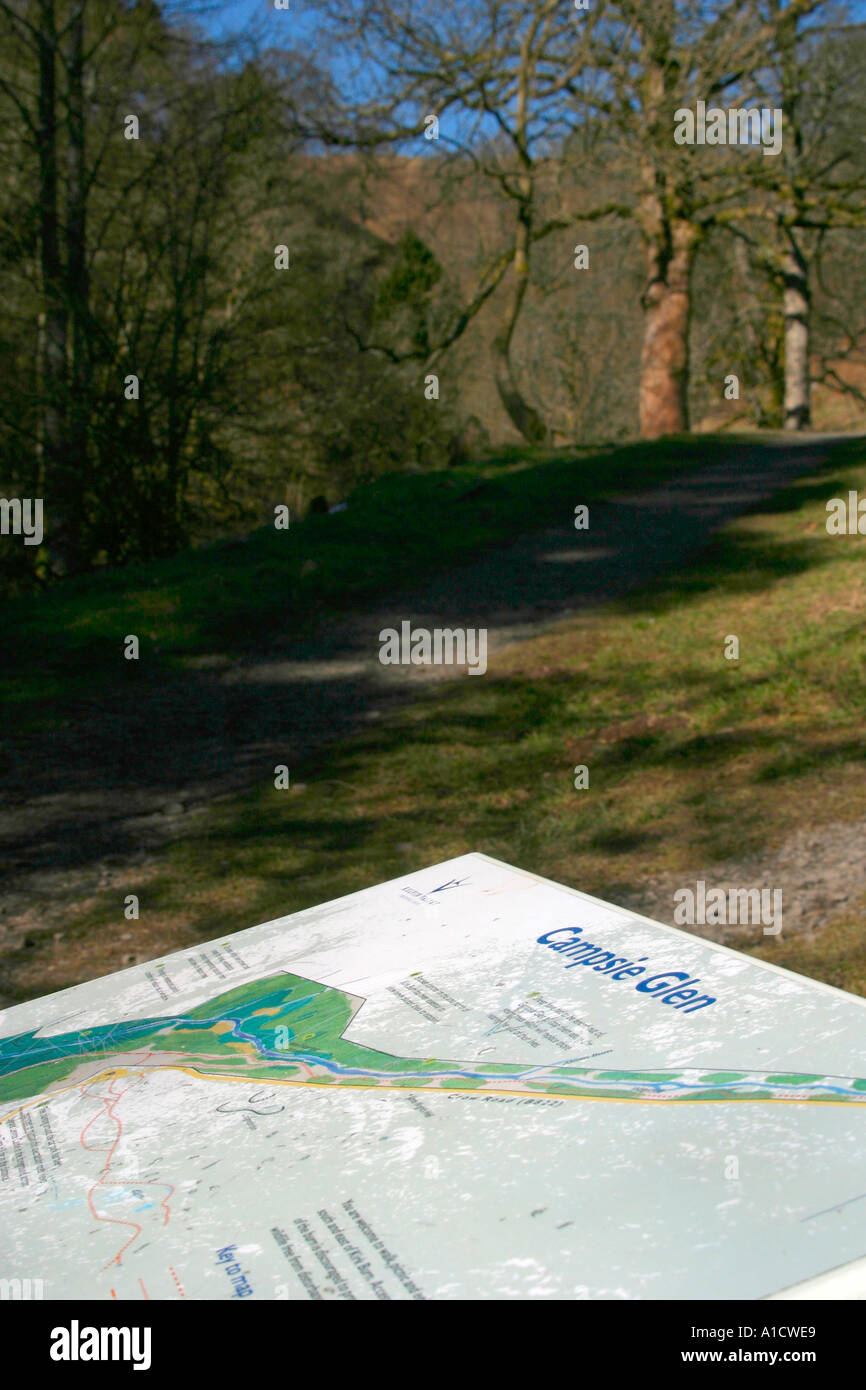 Beauty Spot Hamois Glen en dehors de Glasgow Banque D'Images