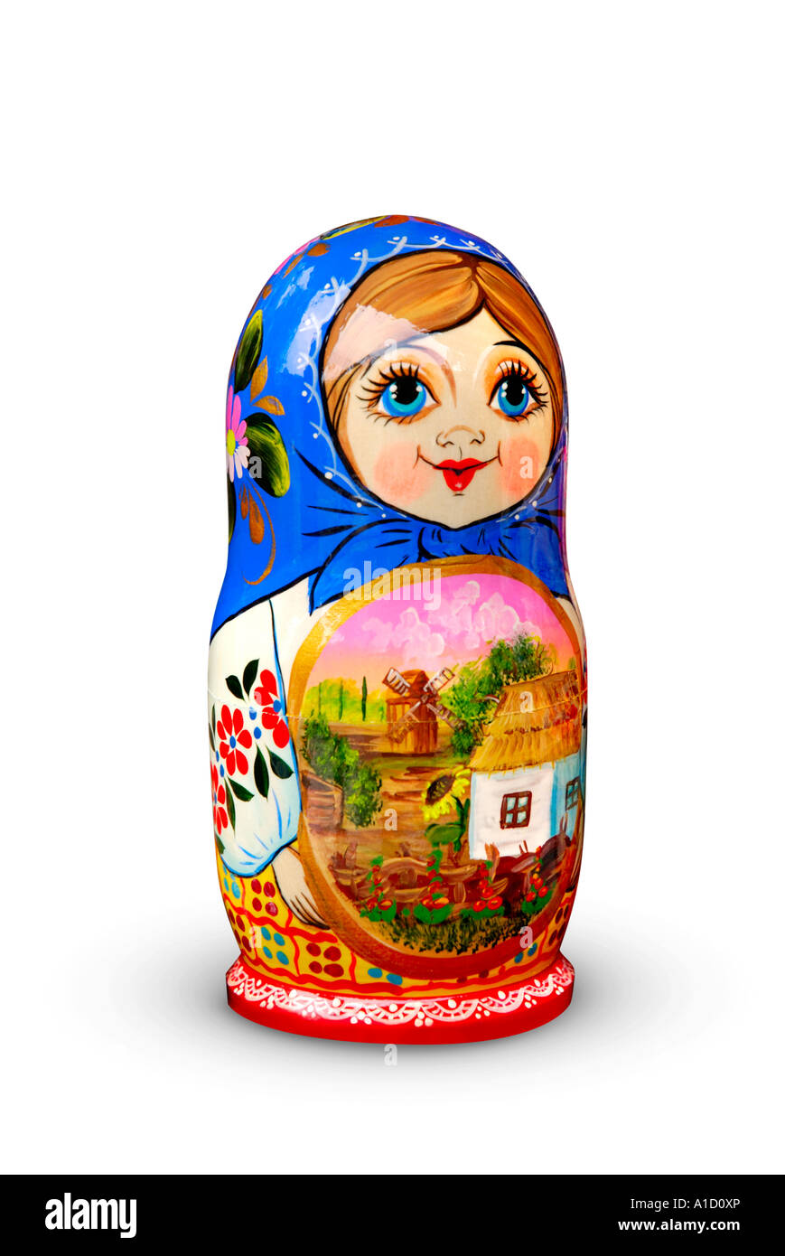 Matreshka russe souvenirs de Moscou Banque D'Images