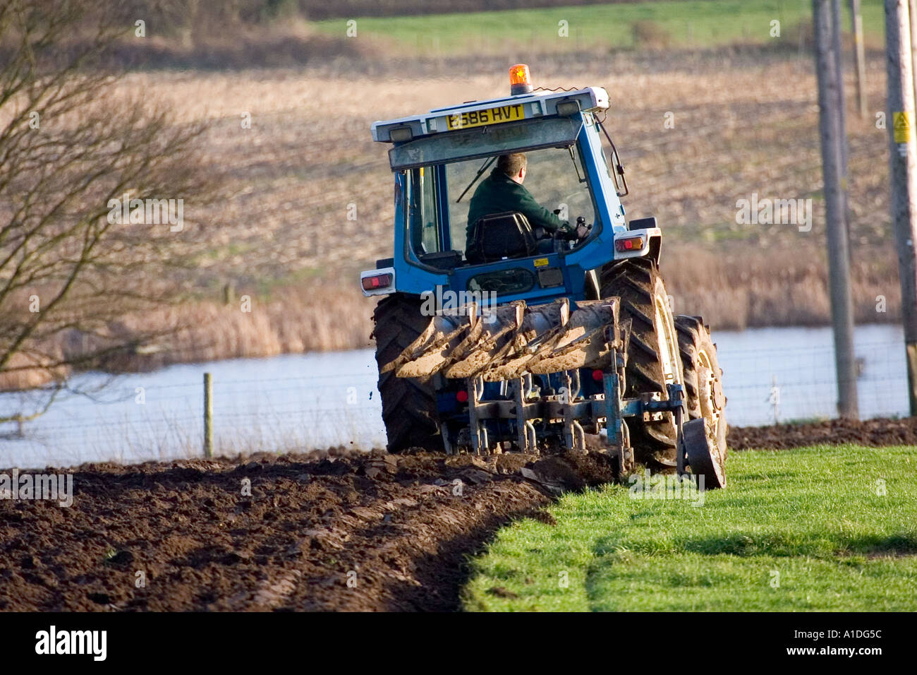 Tracteur tournant la SOD Banque D'Images