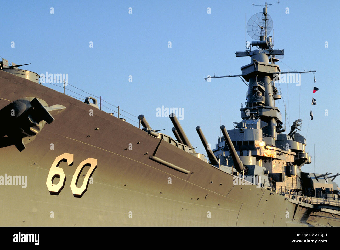 2084 Elk221 Mobile cuirassé USS Alabama Alabama Banque D'Images