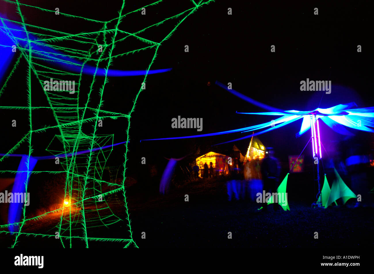 Festival rave party night stage decoration Banque de photographies et d ...