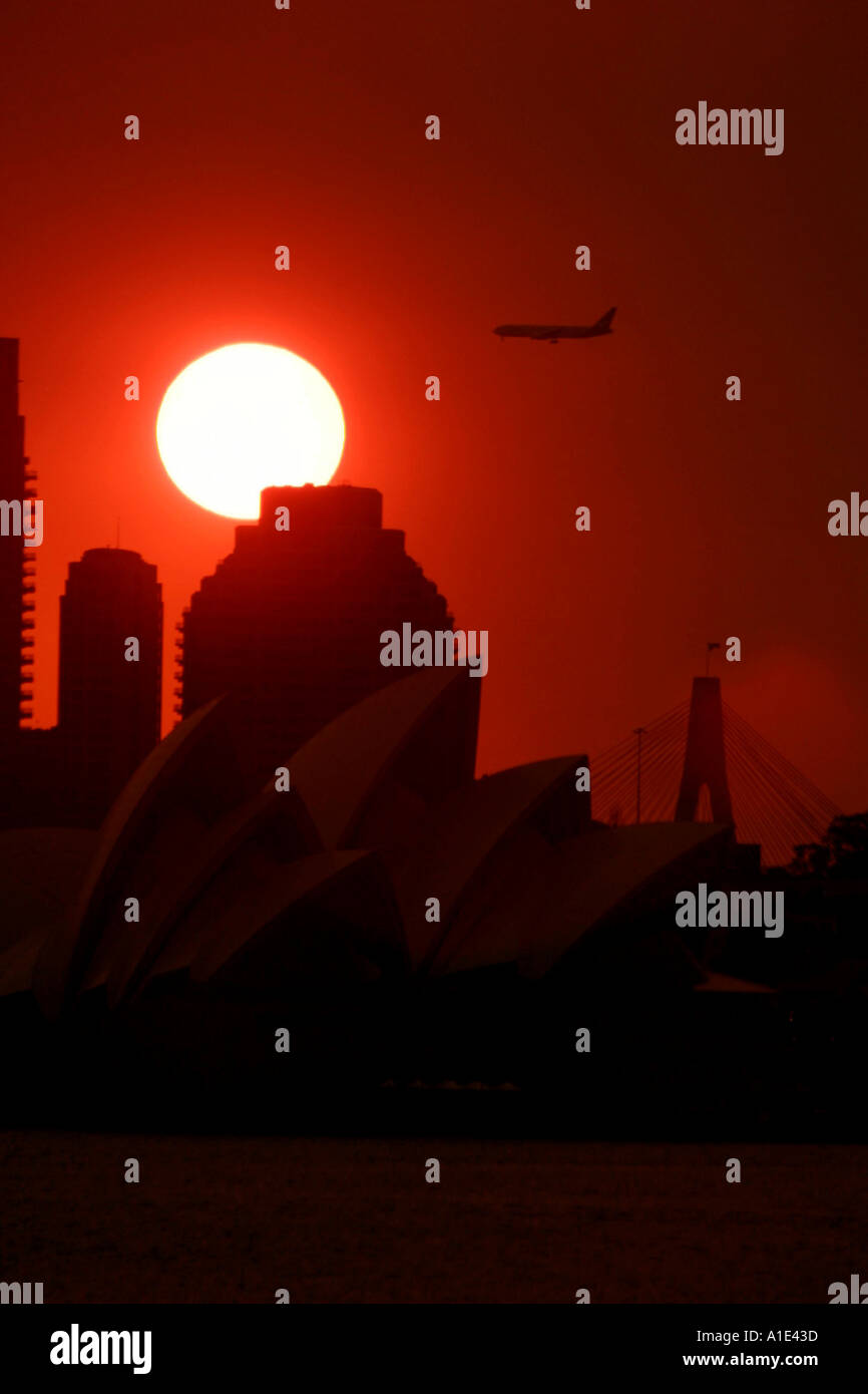 Le réchauffement g's sunset Sydney Banque D'Images