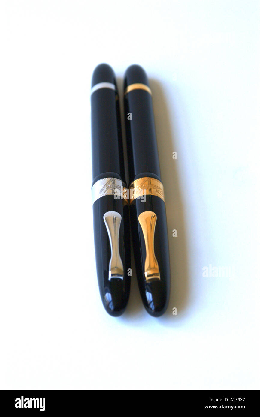 Deux Stylos Davidoff Banque D'Images