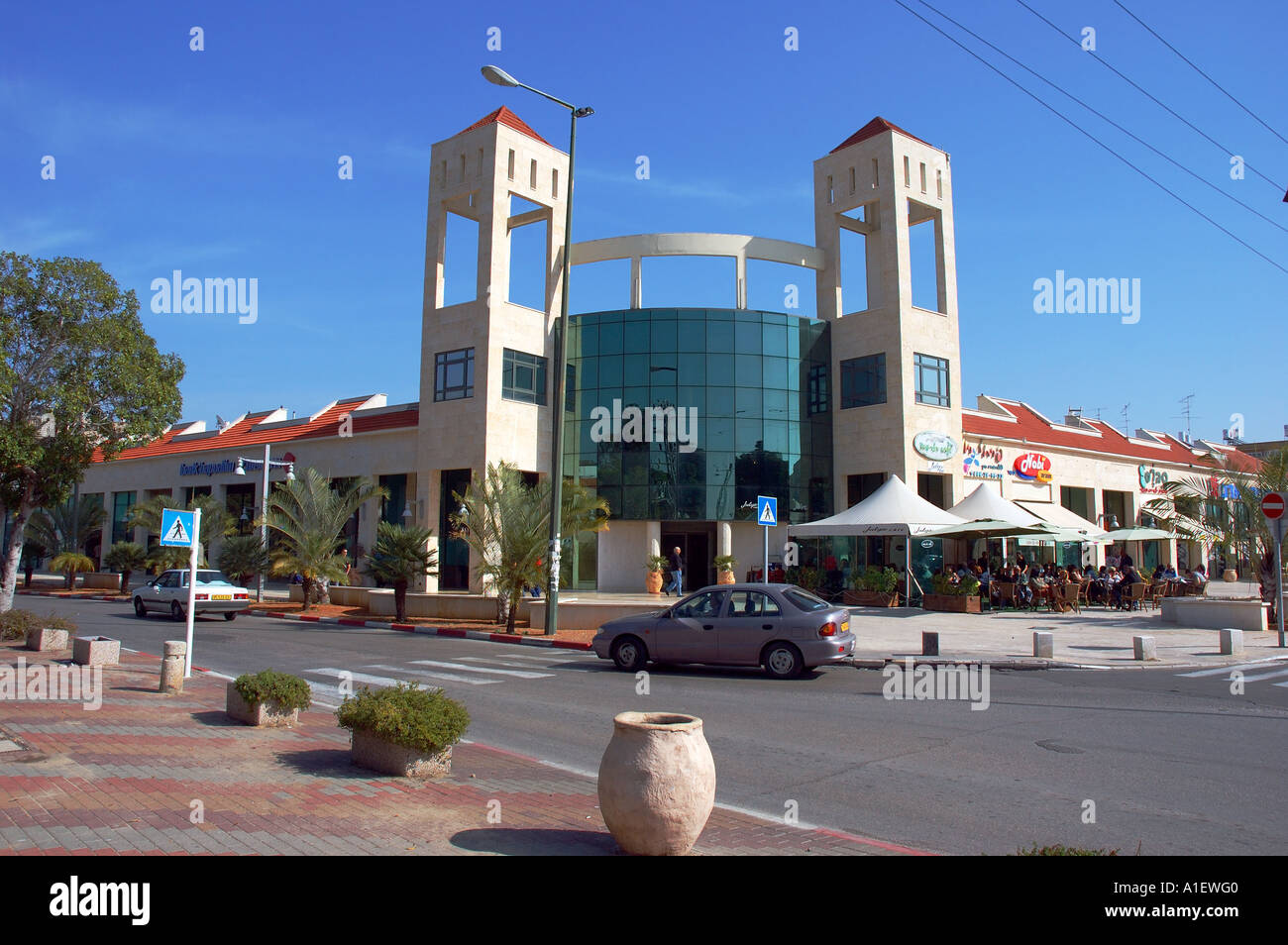 Centre-ville d'Ashkelon, Israël Banque D'Images