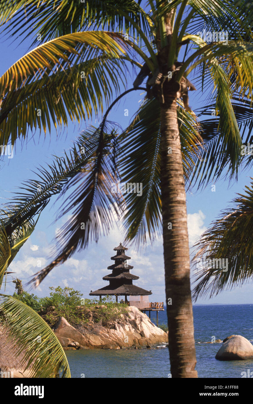 Turi Beach Resort sur la côte de l'île de Batam, Indonésie Asie P Van Riel Banque D'Images