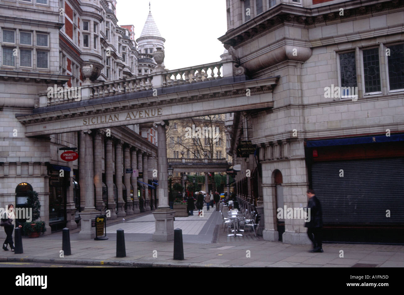 Avenue sicilienne Holburn Londres Banque D'Images