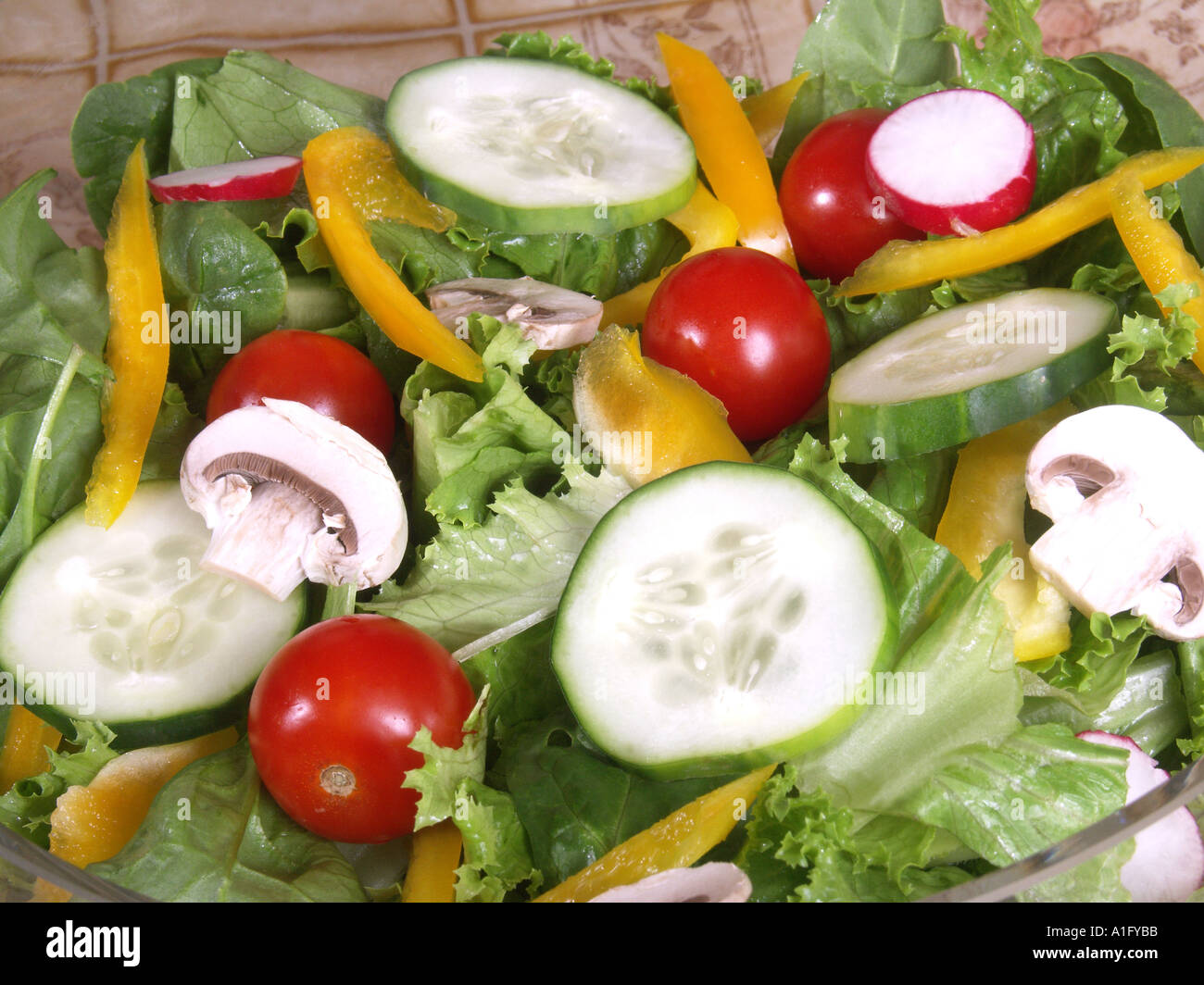 Salade closeup Banque D'Images
