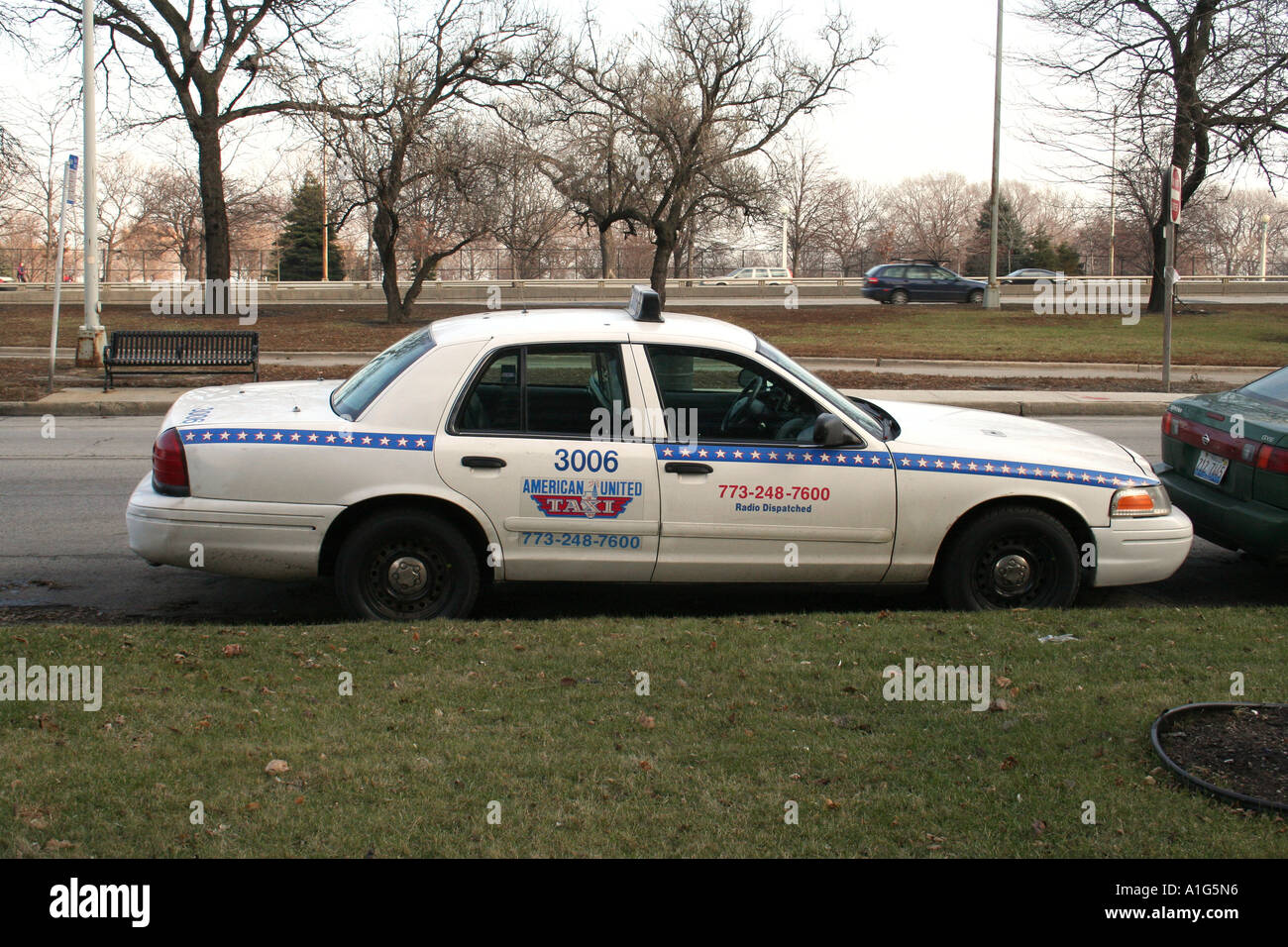 Un taxi de Chicago Banque D'Images