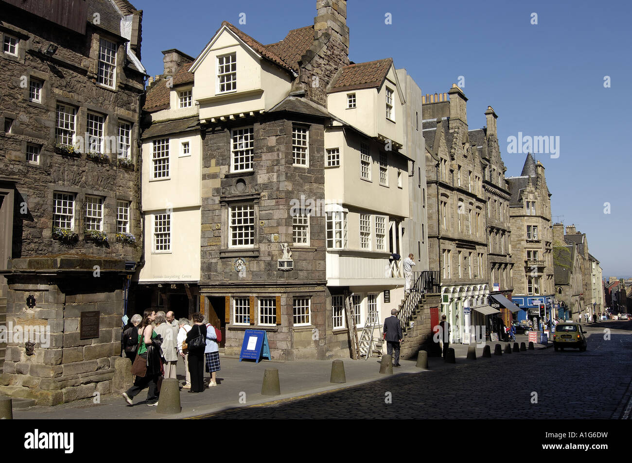 John Knox house en Royal Mile Edinburgh Scotland United Kingdom Banque D'Images