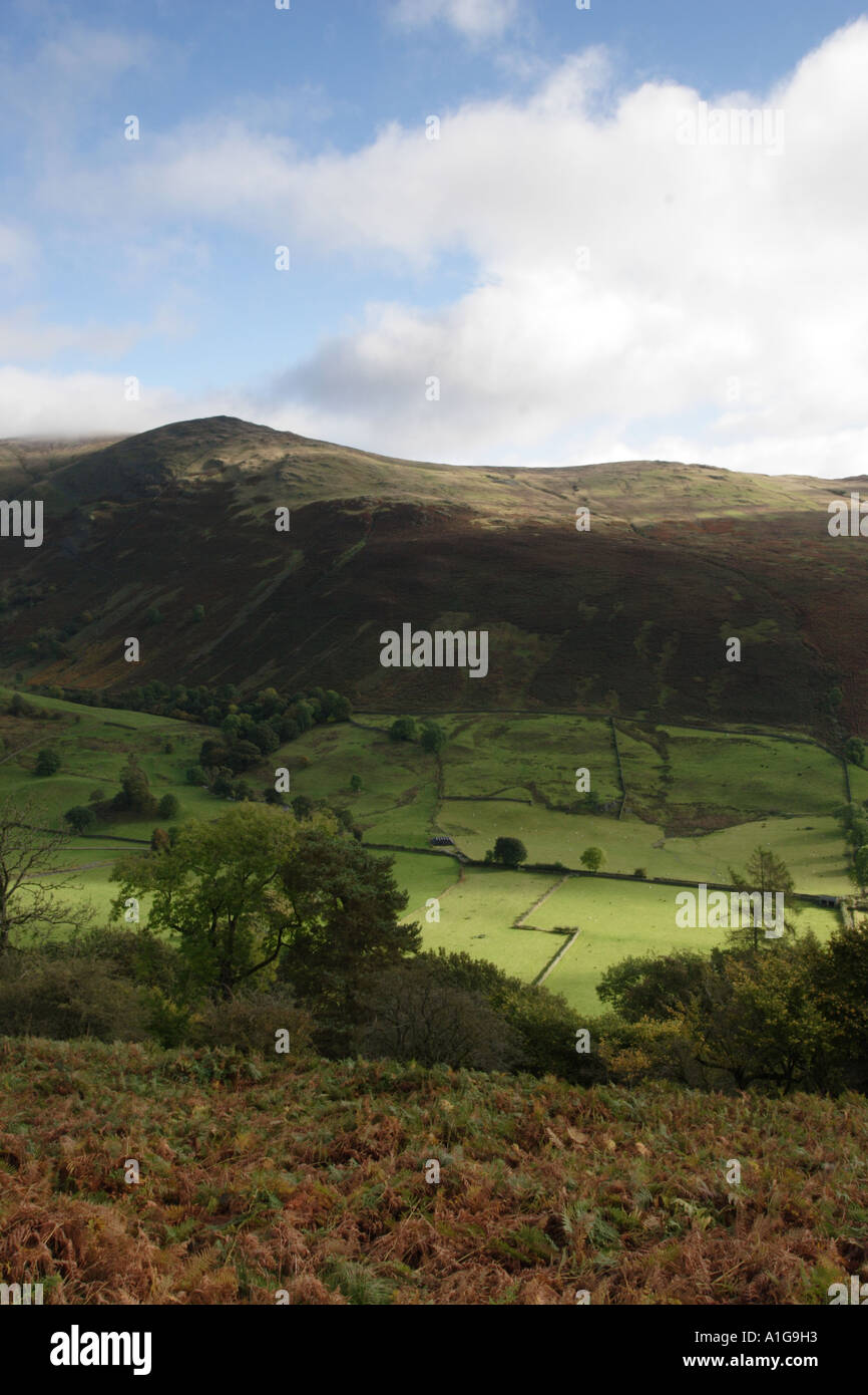 Crag Hart Troutbeck et près de Kirkstone pass, Cumbria, Lake District National Park, Royaume-Uni, Europe Banque D'Images